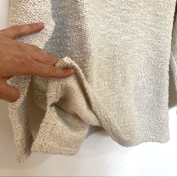 Knit 3/4 Sleeve Boucle Raglan Sweater - Picture 3 of 4